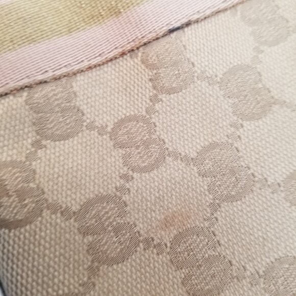 Gucci GG Jolicoeur Crossbody Brown Beige Canvas Fabric Bag - Picture 15 of 16